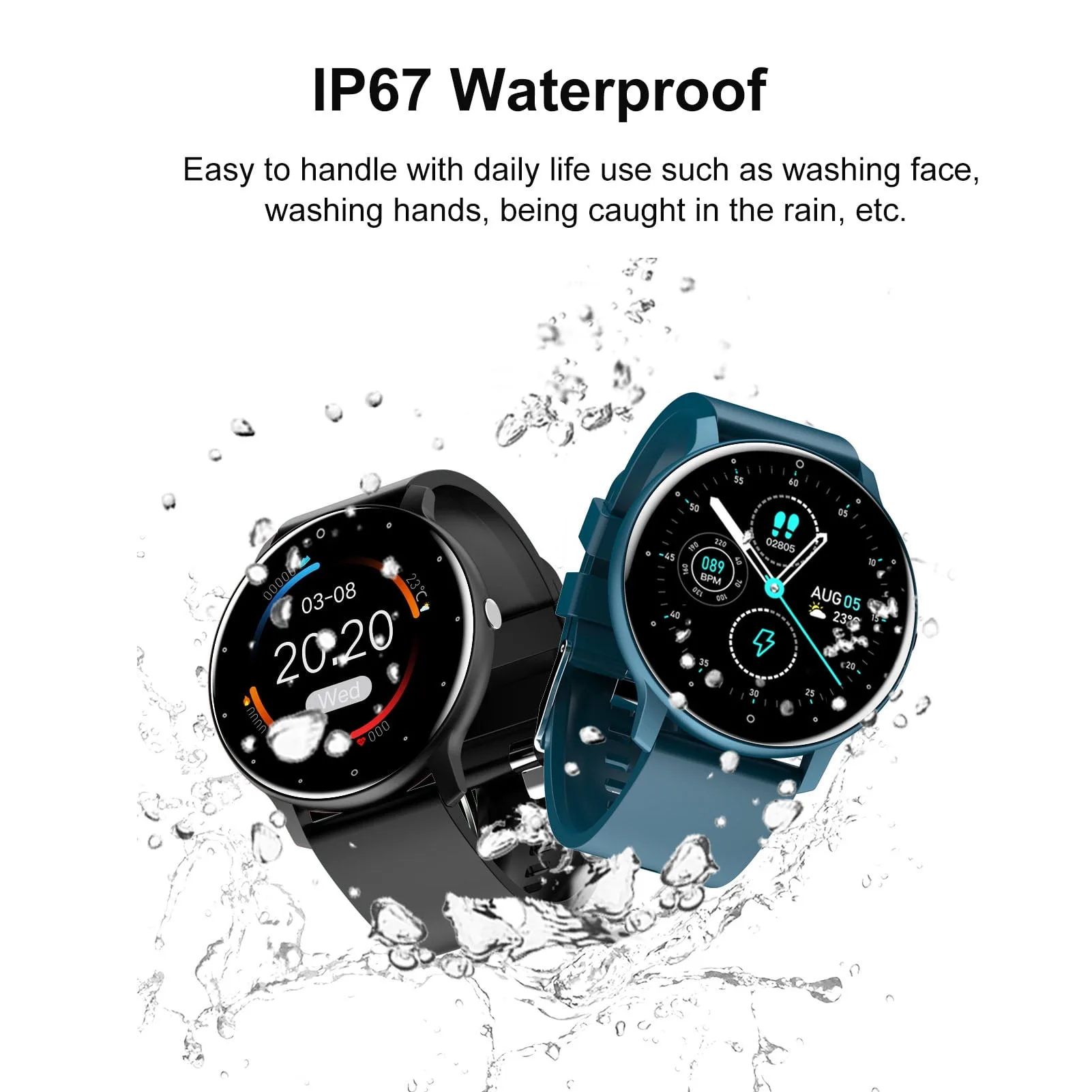 Smart Watch with Full Touch Screen and Health Monitoring – My Smart Life Main Slide 3
