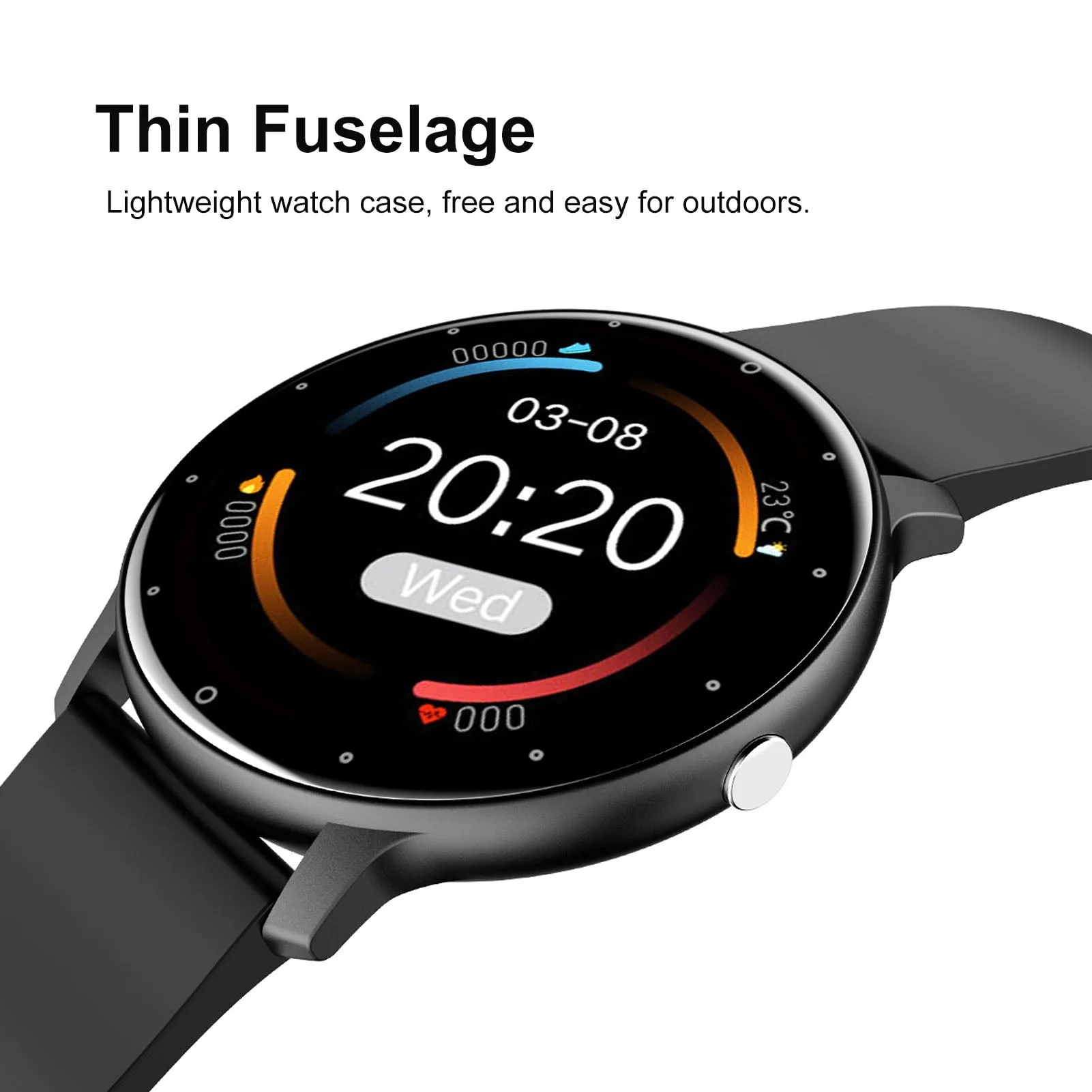 Smart Watch with Full Touch Screen and Health Monitoring – My Smart Life Main Slide 2