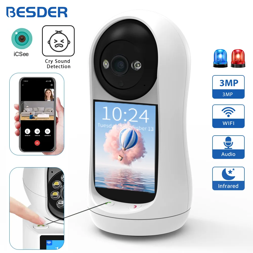 Security & Surveillance Camera with 3MP Resolution and Baby Cry Detection – My Smart Life Main Slide 2