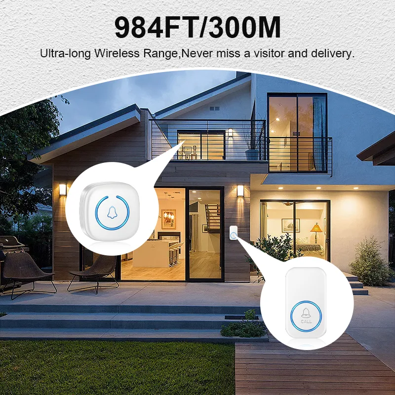 Wireless Doorbell with 300M Range and 60 Melodies – My Smart Life Thumbnail 4