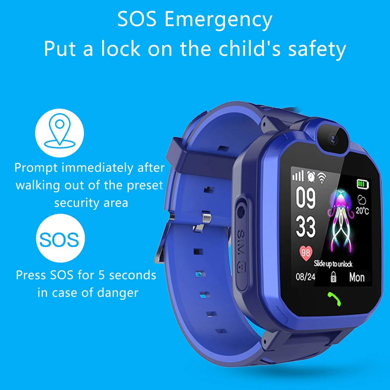 Children's Smart Watch – Real Time Positioning and High-Definition Screen Photography – My Smart Life Main Slide 2