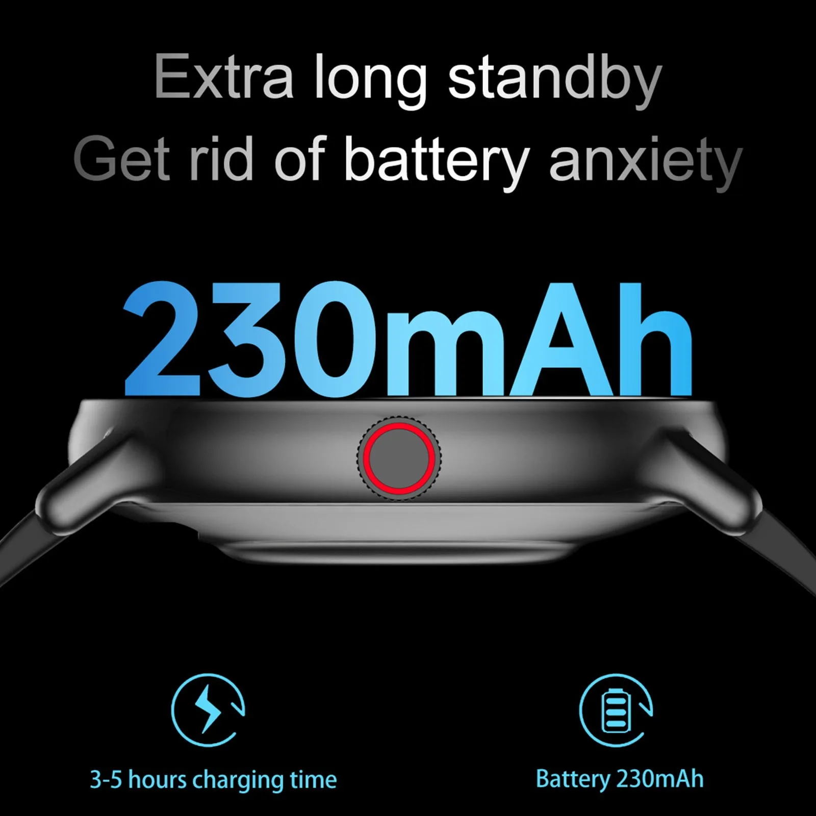 Smart Fitness Watch Full Screen with 21 Sport Modes and 7-Day Battery Life – My Smart Life Main Slide 3