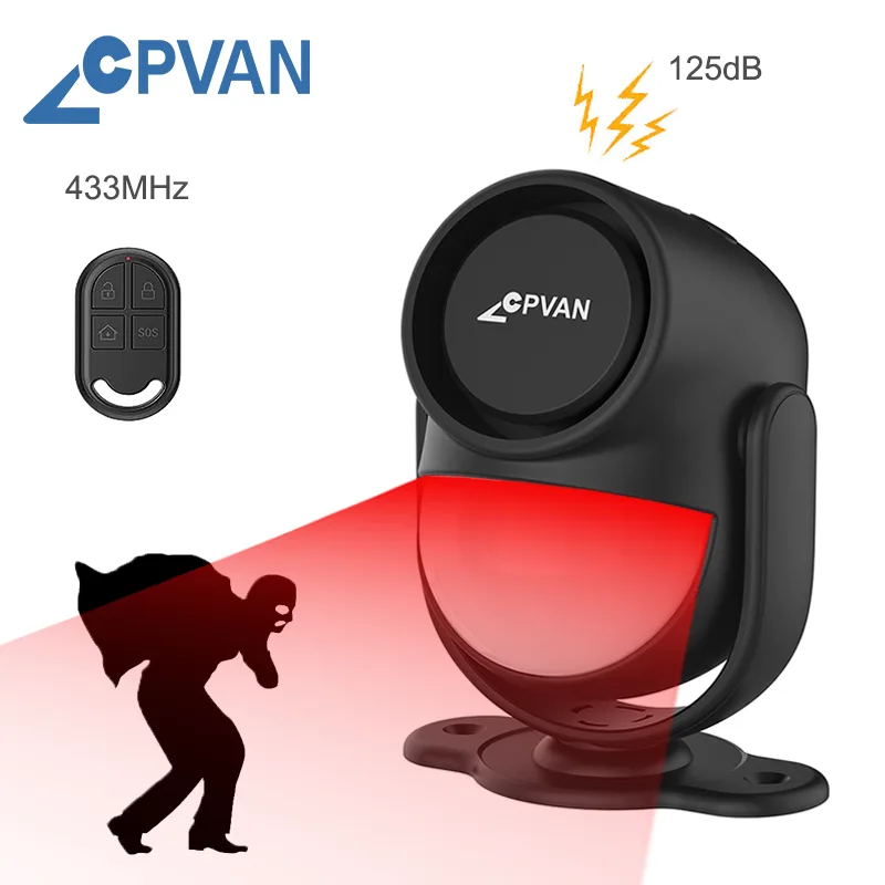 CPVAN Wireless Motion Sensor Alarm | Door Window Sensor & Remote Home Security Main Slide 2