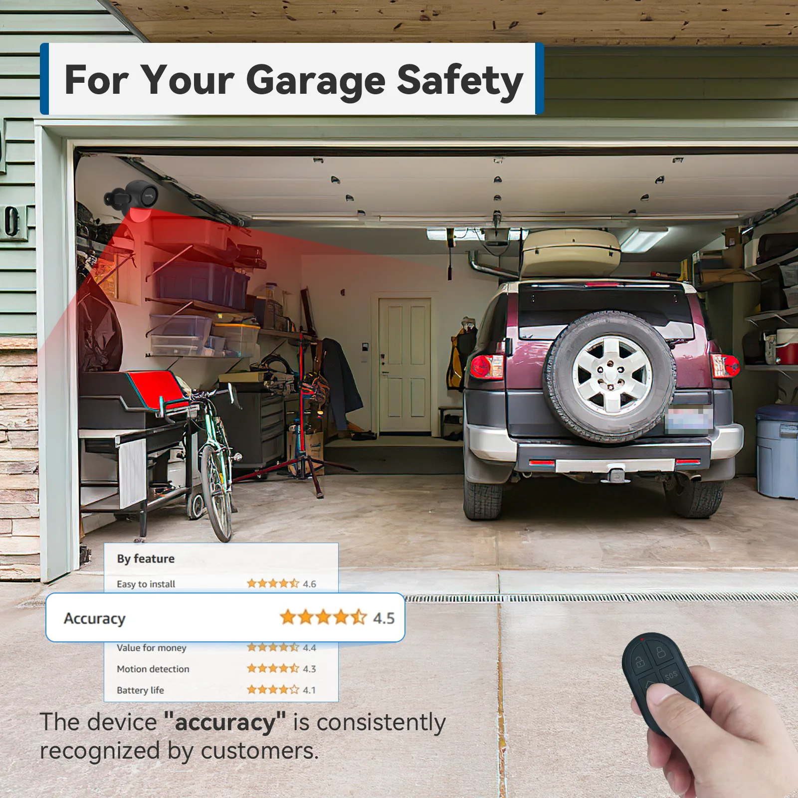 CPVAN Wireless Motion Sensor Alarm | Door Window Sensor & Remote Home Security Main Slide 6