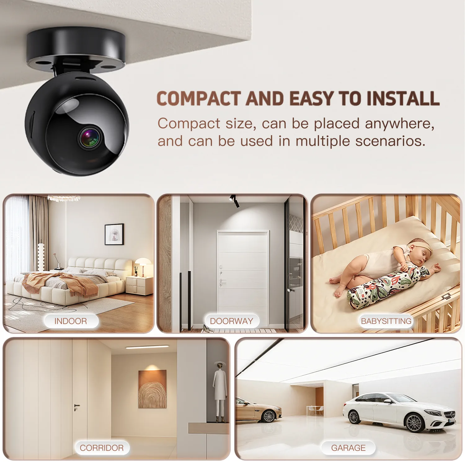 S2 Wireless 360° Full Coverage WiFi HD Security Camera Indoor Outdoor Main Slide 4