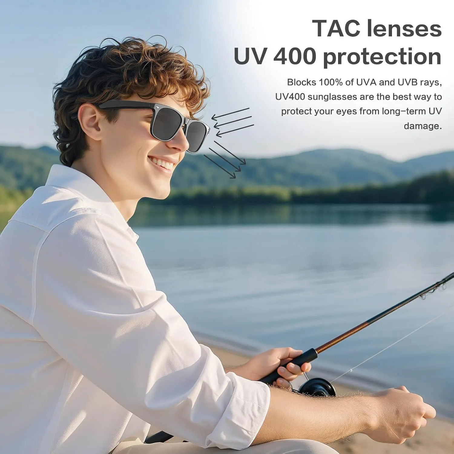 Smart Camera Glasses with AI Translation, Calls & Video Recording