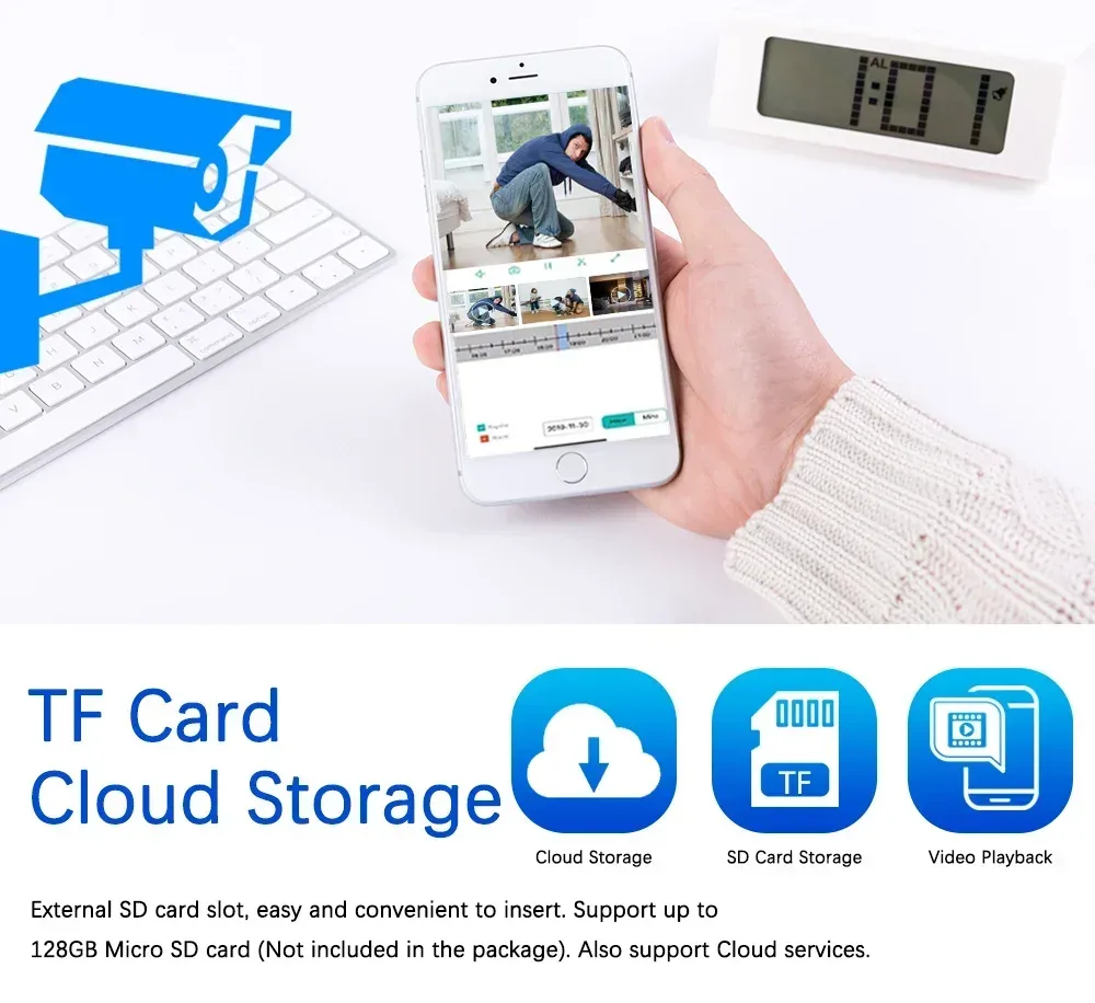 5MP Fisheye WiFi Camera 150° Wide Angle IR Night Vision Main Slide 6