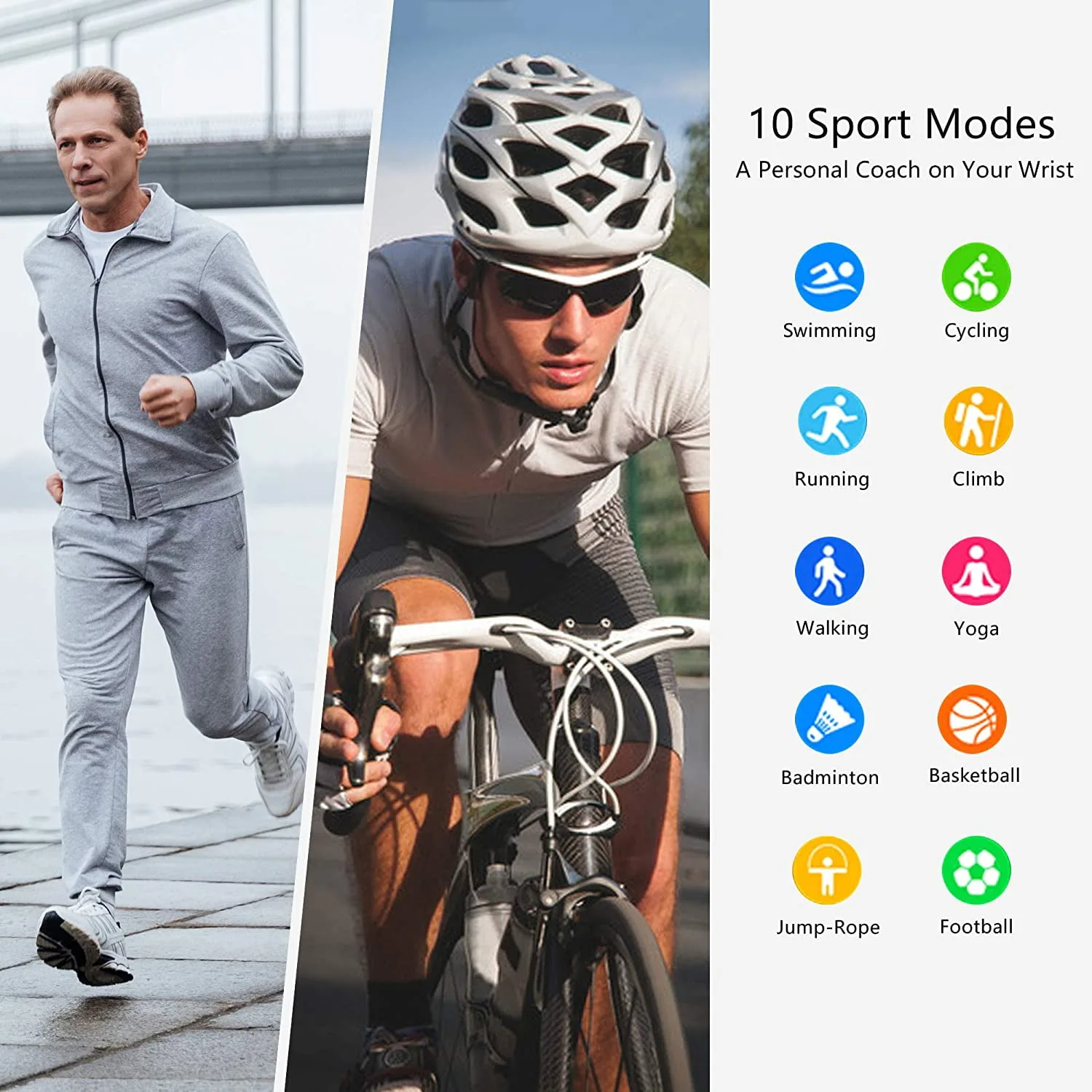 Smart Watch for Android and iOS – Stay Active and Connected – 5 ATM Waterproof & Multiple Watch Interface – My Smart Life Main Slide 3