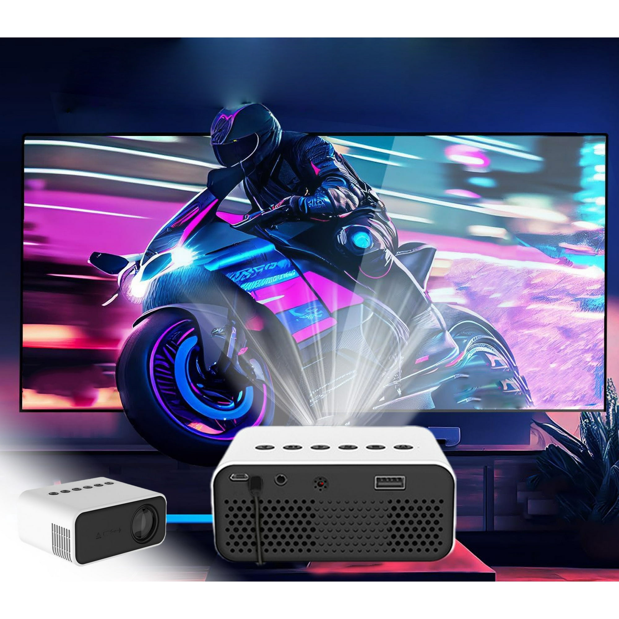 Portable Projector – High-Definition Image Quality, Multiple Device Compatibility – My Smart Life