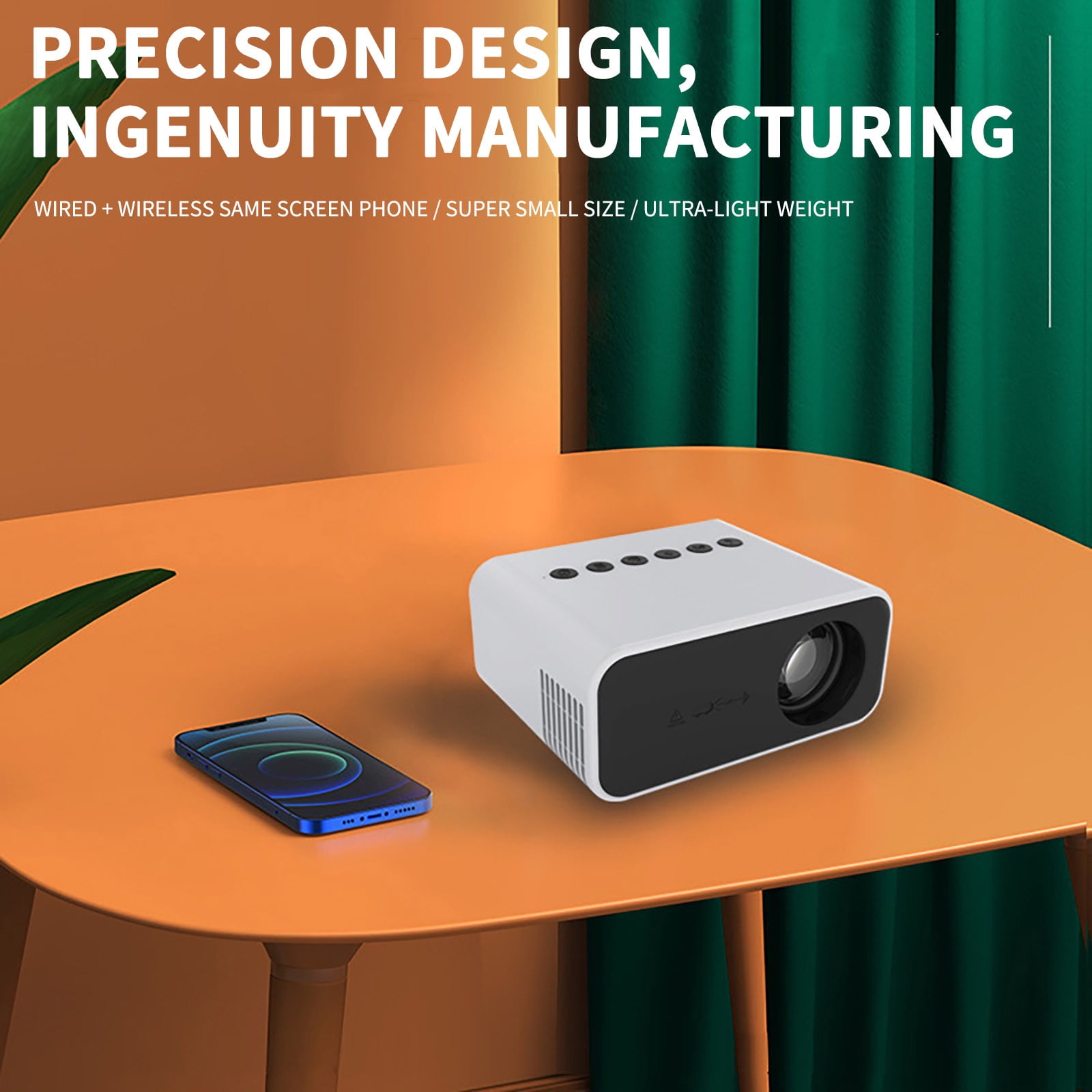 Portable Projector – High-Definition Image Quality, Multiple Device Compatibility – My Smart Life
