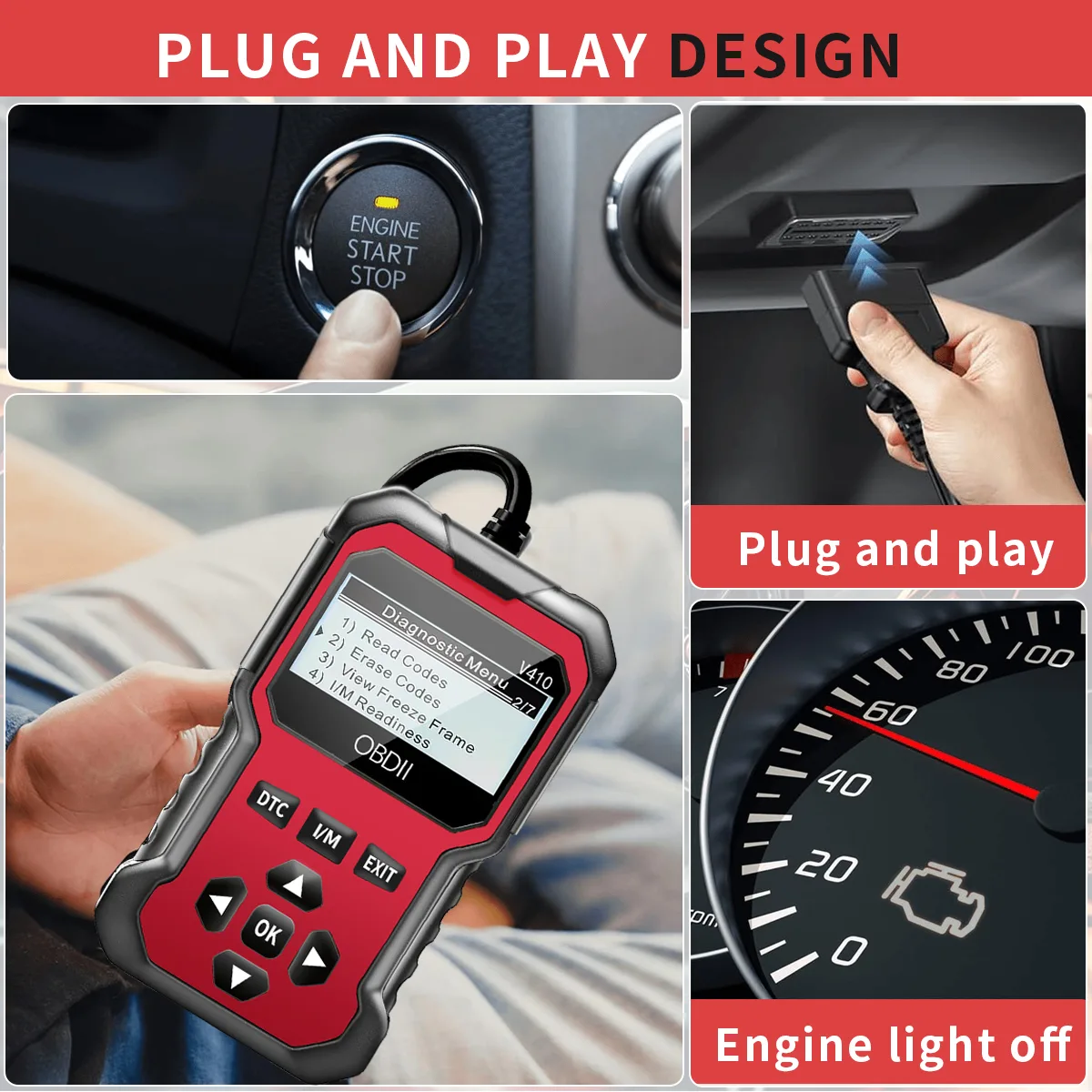 Car OBD2 Scanner Diagnostic Tool - All OBD II Diagnosis, 1996 Agreement - My Smart Life Thumbnail 2