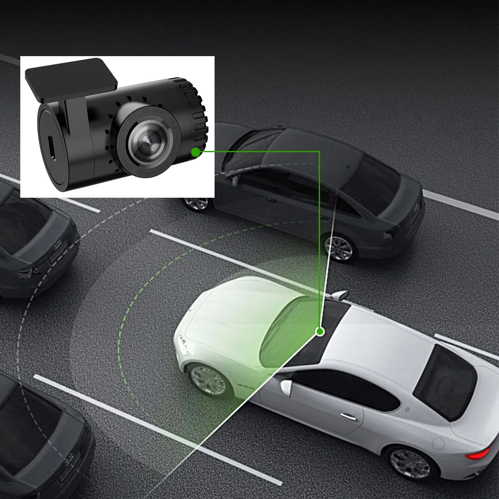 Car Dash Cam 1080P with Super Night Vision – Loop Recording, G-Sensor, Wide Angle – My Smart Life Main Slide 2