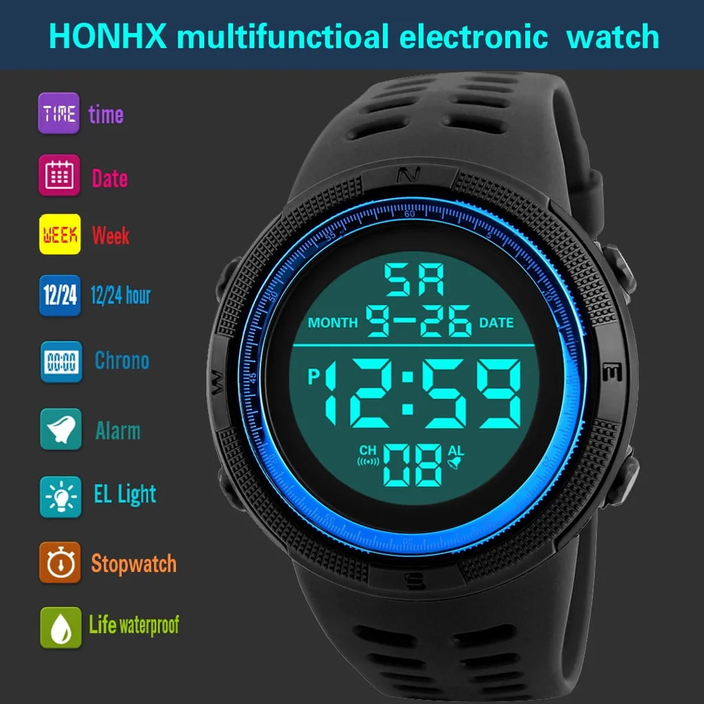 Mens Digital LED Watch – Sporty Dial, Luminous Display, Shock Resistant – My Smart Life Main Slide 7