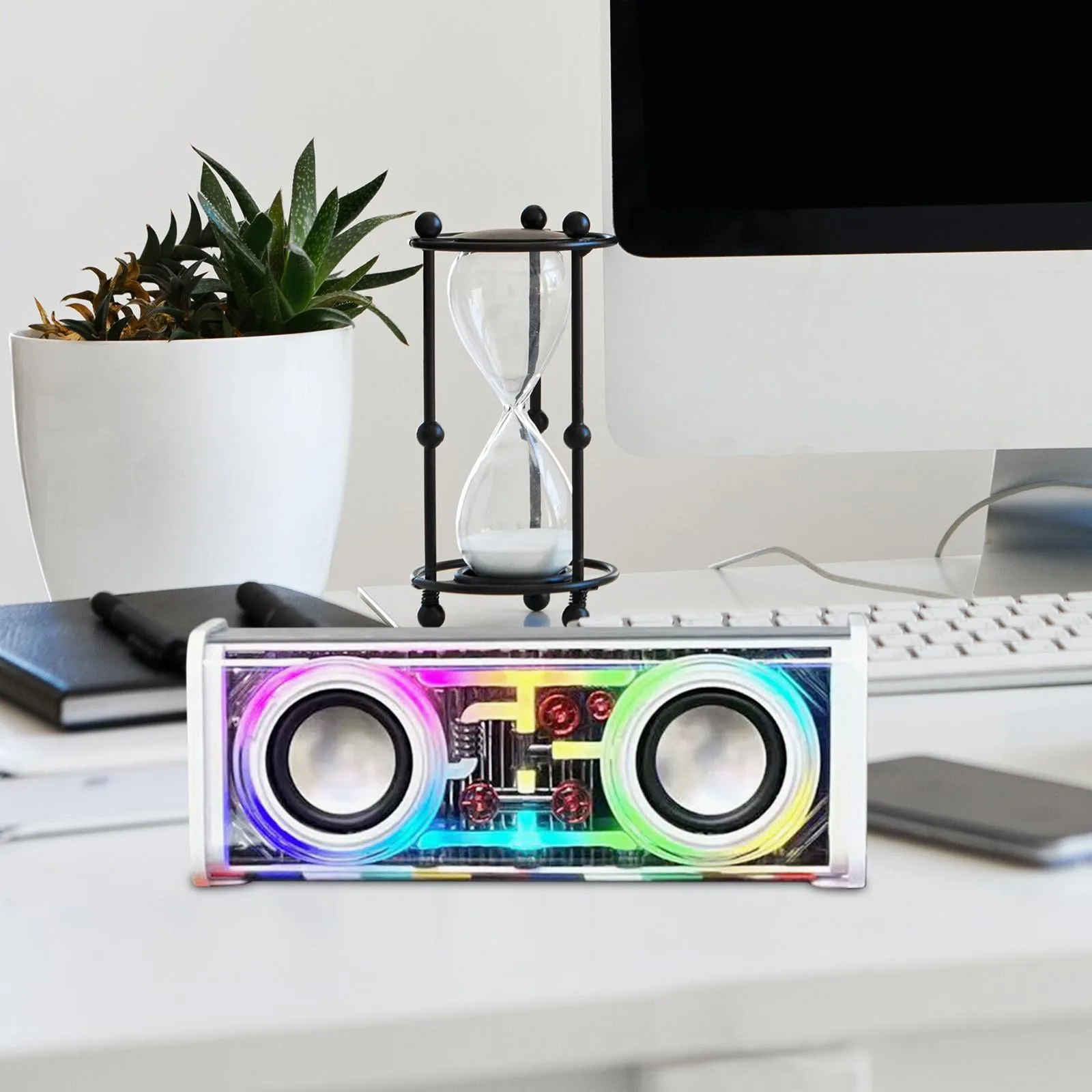 Portable Wireless Speaker – Enjoy Stereo Sound and Colorful RGB Light – My Smart Life Main Slide 2