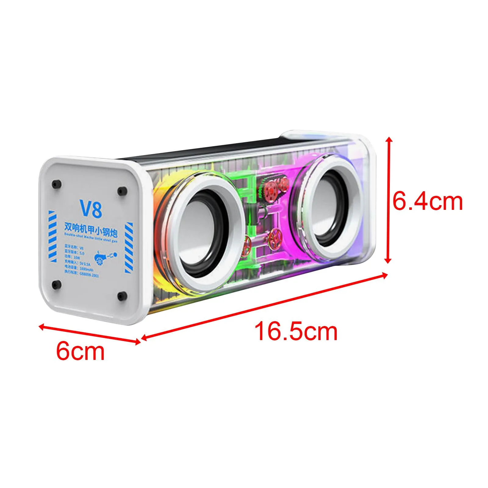 Portable Wireless Speaker – Enjoy Stereo Sound and Colorful RGB Light – My Smart Life Main Slide 6