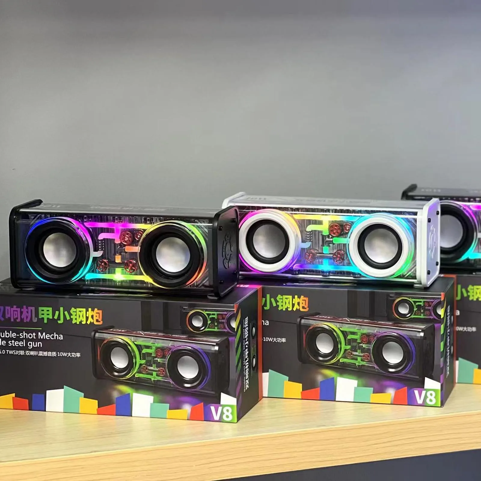 Portable Wireless Speaker – Enjoy Stereo Sound and Colorful RGB Light – My Smart Life Main Slide 8