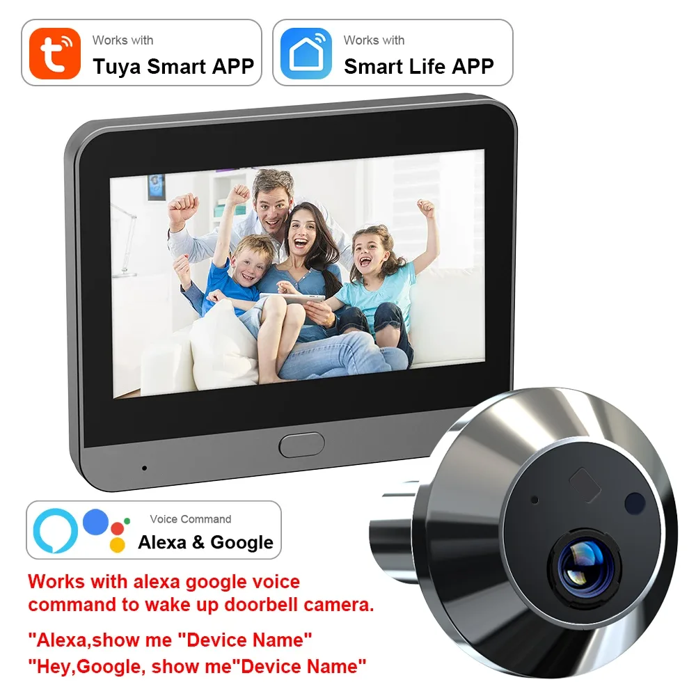 PIR Camera Digital Door Viewer with 140° Wide Angle and 3MP Resolution – My Smart Life Main Slide 8