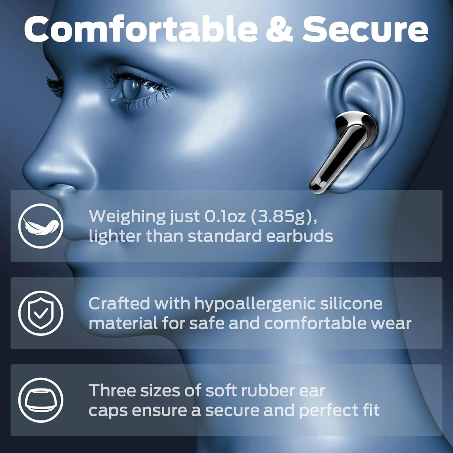 Wireless Earbuds with 30H Playback, HD Clear Call, IPX6 Waterproof – My Smart Life Main Slide 4