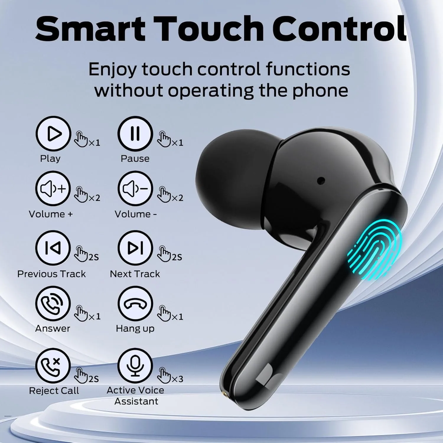 Wireless Earbuds with 30H Playback, HD Clear Call, IPX6 Waterproof – My Smart Life Main Slide 7