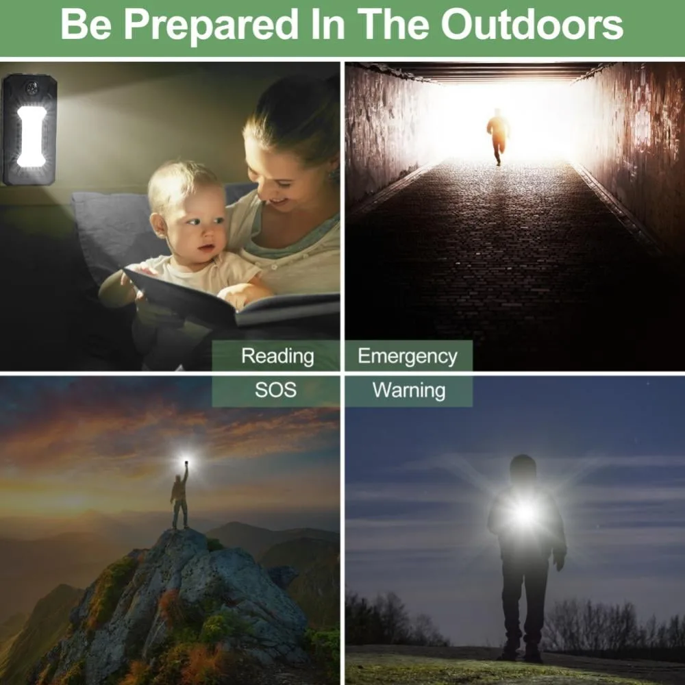 Portable Solar Battery Charger – Power 2 Devices Simultaneously, Waterproof & LED Flashlight – My Smart Life Main Slide 3