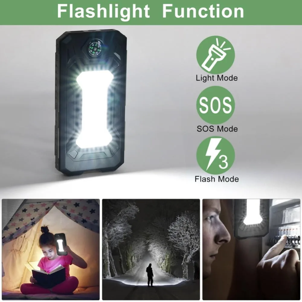 Portable Solar Battery Charger – Power 2 Devices Simultaneously, Waterproof & LED Flashlight – My Smart Life Main Slide 9