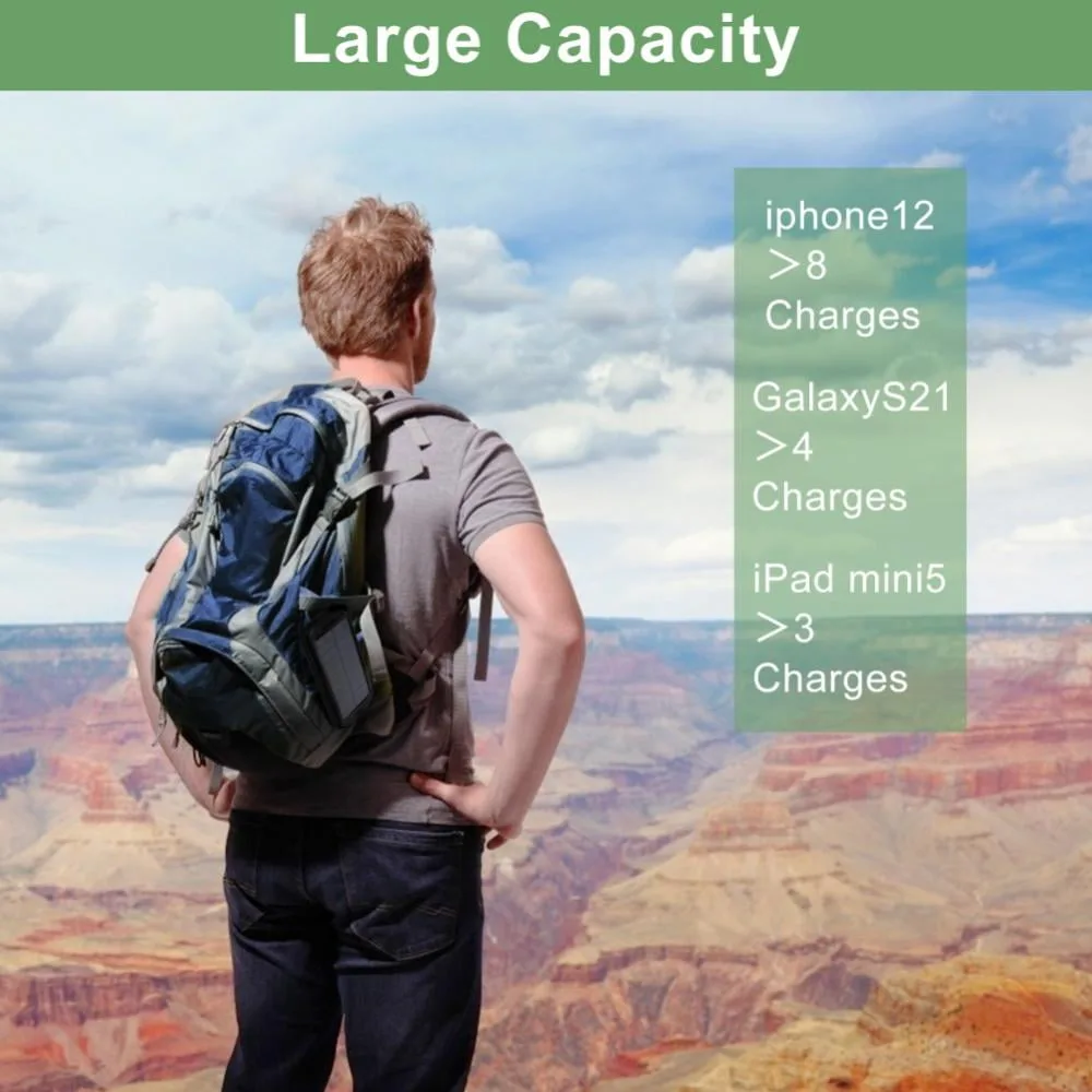 Portable Solar Battery Charger – Power 2 Devices Simultaneously, Waterproof & LED Flashlight – My Smart Life Main Slide 4