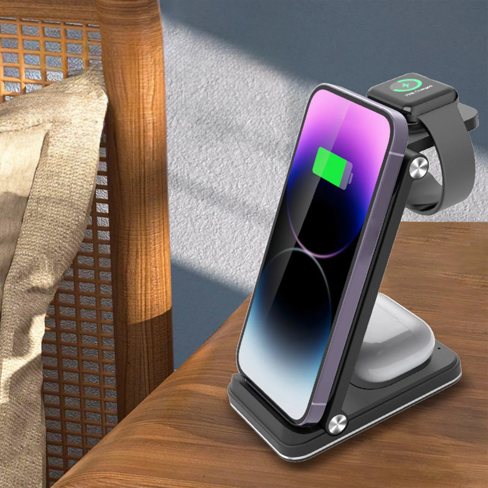 Three in One Wireless Charger 15W Fast Charging – Efficient and Metal Detection – My Smart Life Main Slide 5