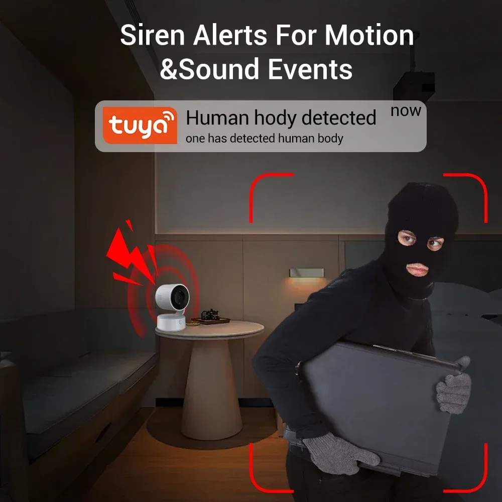 PEGATAH 5MP PTZ WiFi Baby Monitor | One-Touch Call Auto Tracking Color Night Main Slide 4