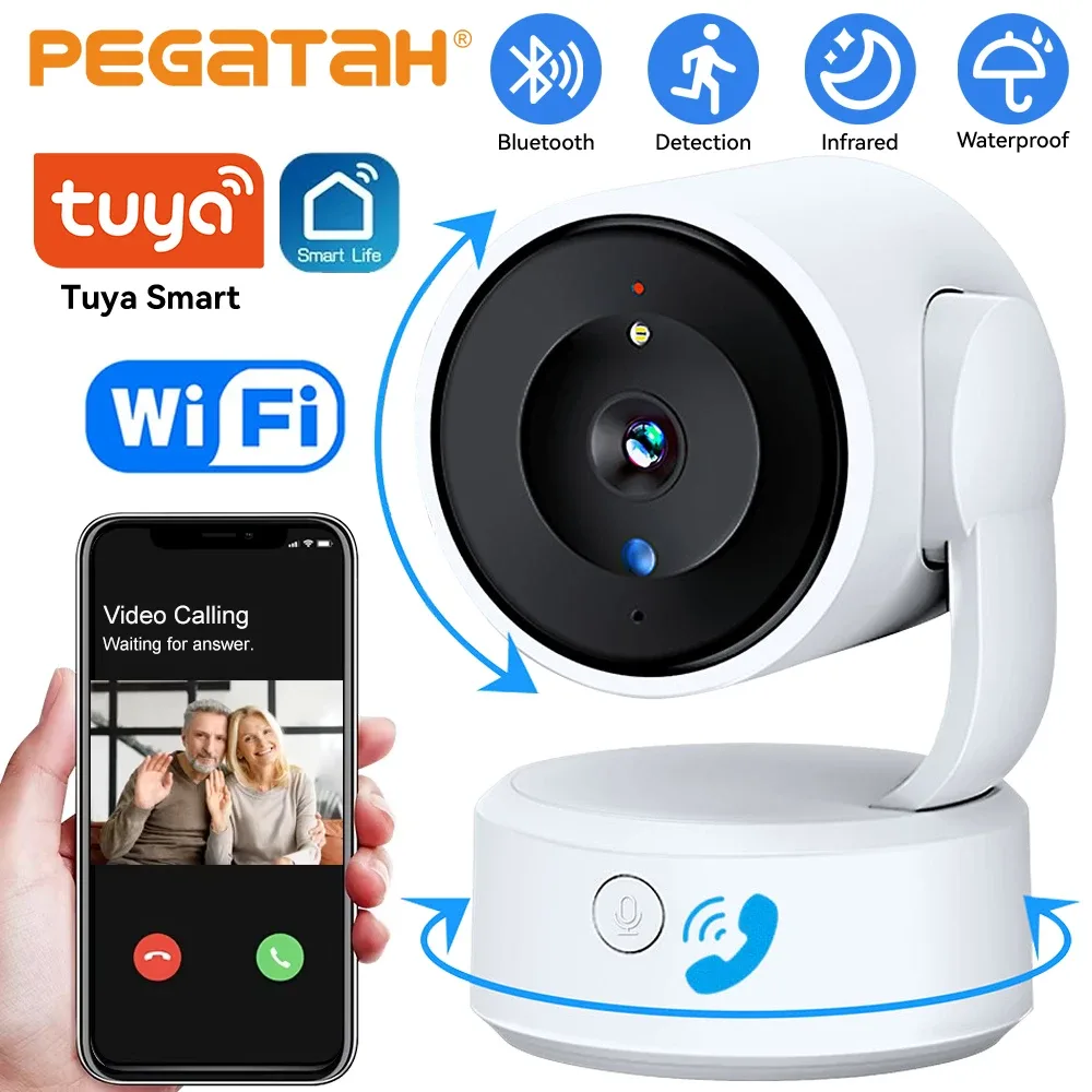 PEGATAH 5MP PTZ WiFi Baby Monitor | One-Touch Call Auto Tracking Color Night Main Slide 2