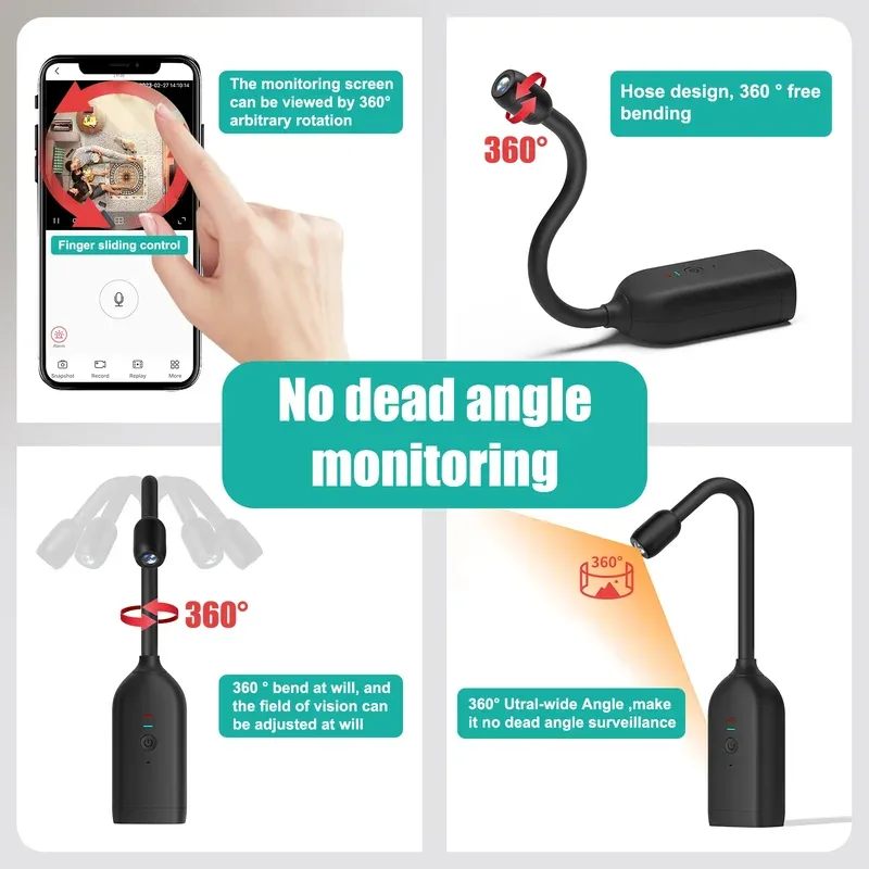 QJ700 1080P Mini WiFi Camera with Flexible Lens
