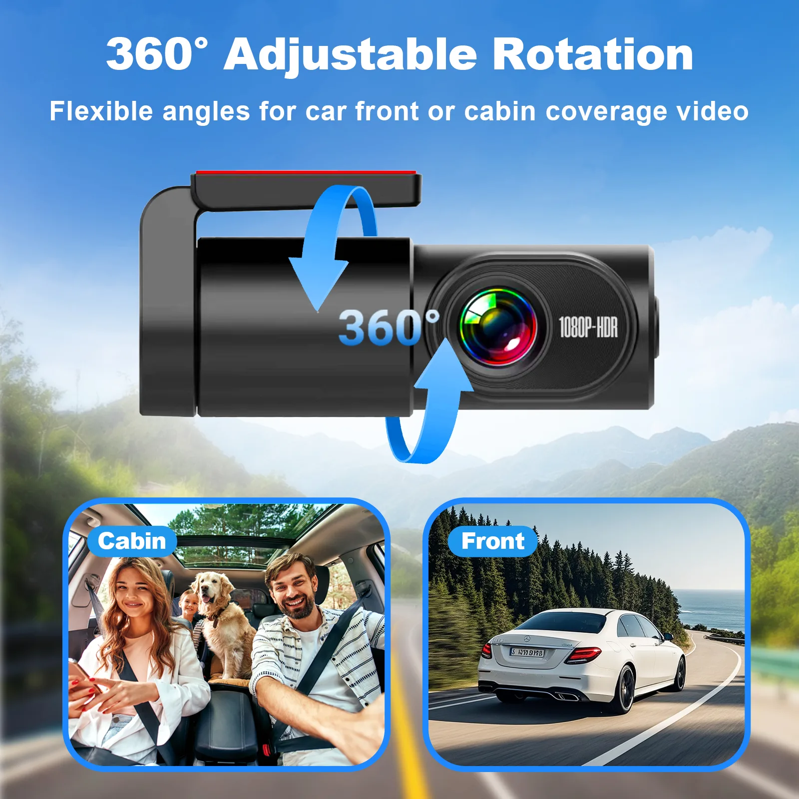 1080P WiFi Dash Cam with HD Night Vision and 24H Parking Mode – My Smart Life Thumbnail 3