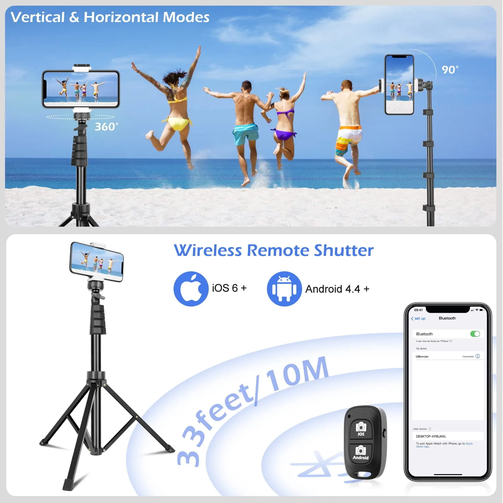 Cell Phone Tripod 62" - Stable Stand for Live Streaming and Vlogging – My Smart Life Main Slide 3