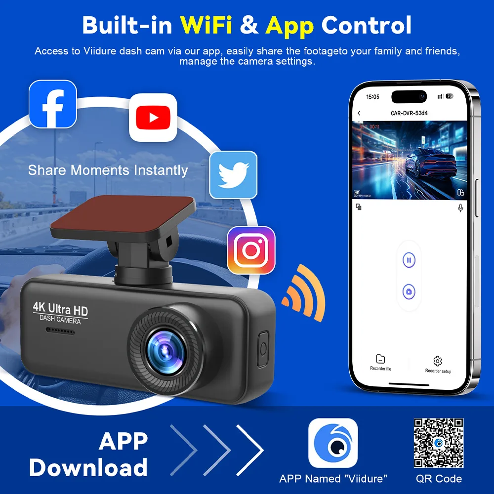 Dash Cam Car DVR Recorder with 4K Ultra HD Video Quality and 170° Wide Angle – My Smart Life Thumbnail 4