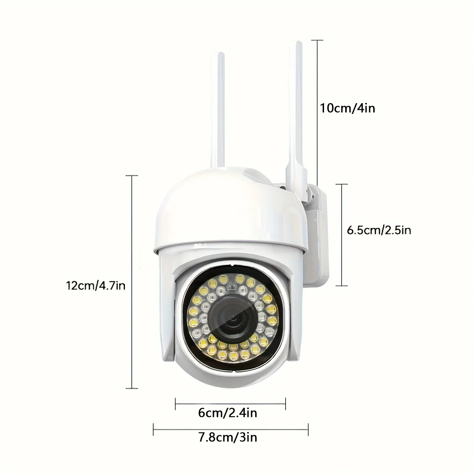8X Zoom PTZ WiFi Security Camera IP66 Outdoor Color Night Main Slide 7