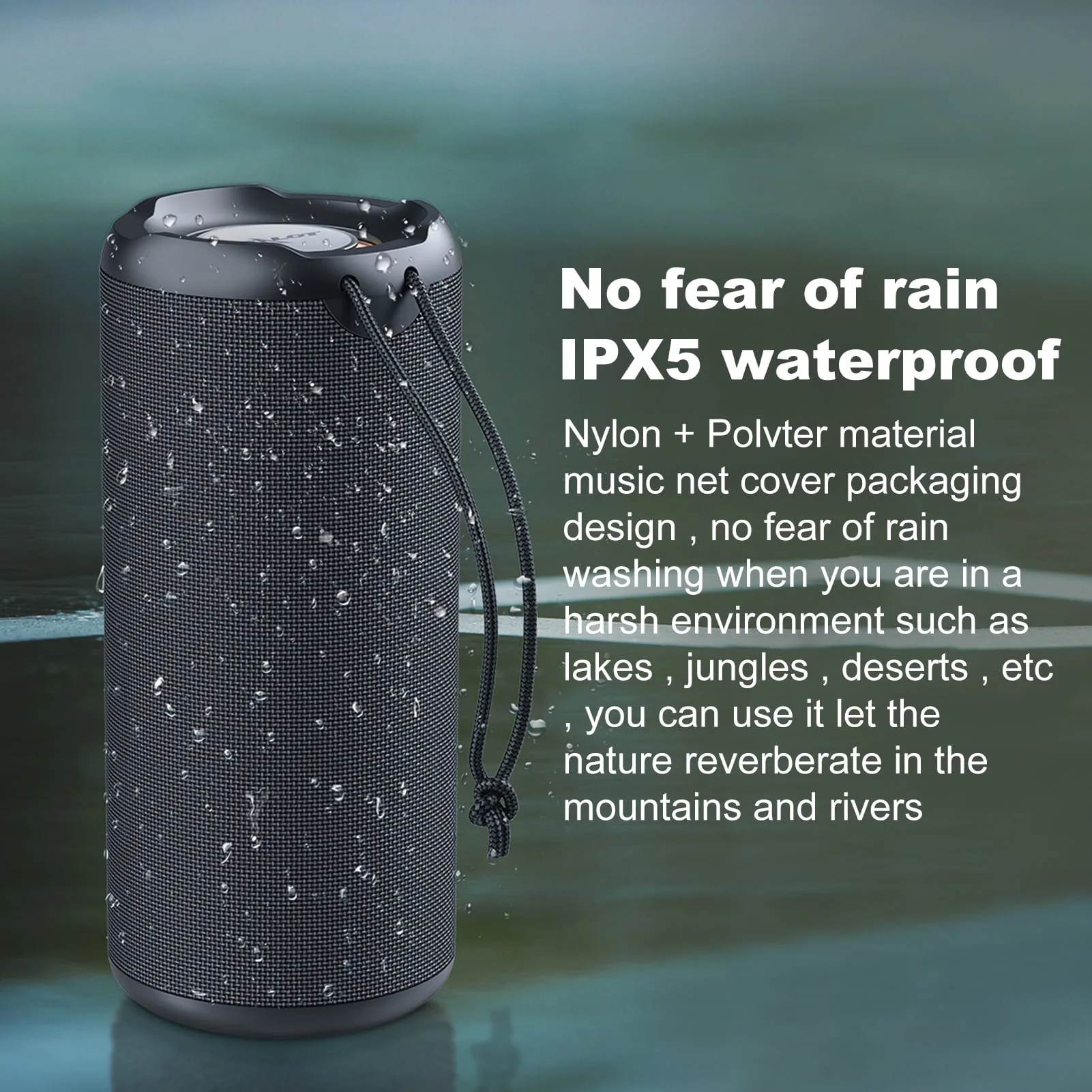 Portable Wireless Speaker with BT 5.0 – Long Playtime, Waterproof, Stereo Sound – My Smart Life Main Slide 6