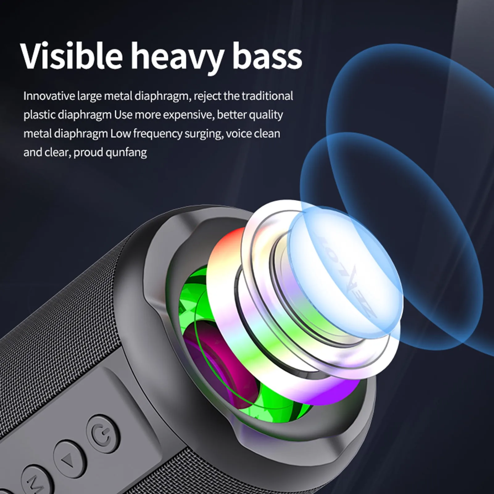 Portable Wireless Speaker with BT 5.0 – Long Playtime, Waterproof, Stereo Sound – My Smart Life Main Slide 3