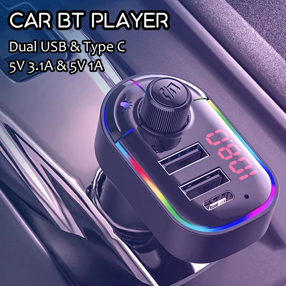 Car BT FM Transmitter with Hands-Free Calling and USB Ports – My Smart Life Main Slide 4
