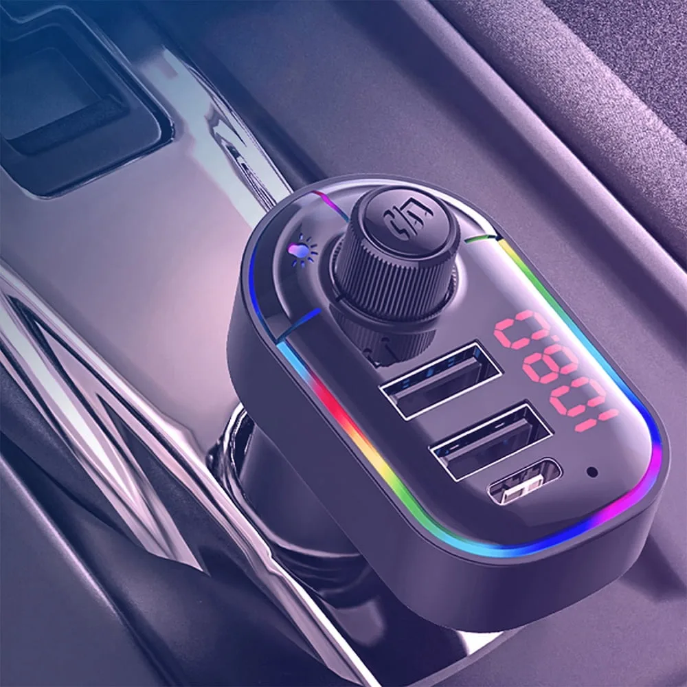 Car BT FM Transmitter with Hands-Free Calling and USB Ports – My Smart Life Main Slide 3
