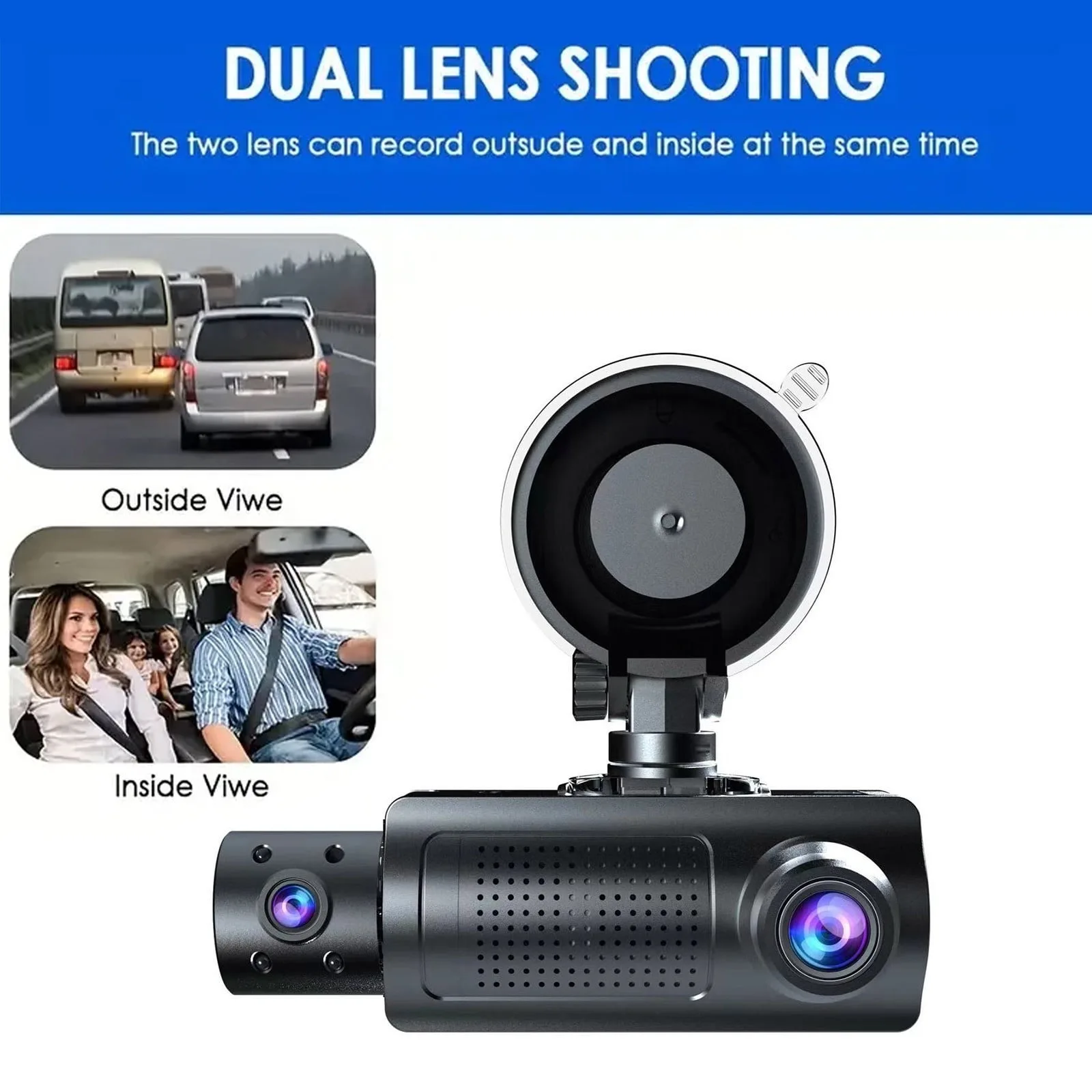 Dash Cam with WiFi 1080P HD Front & Interior Recorder – My Smart Life Main Slide 7
