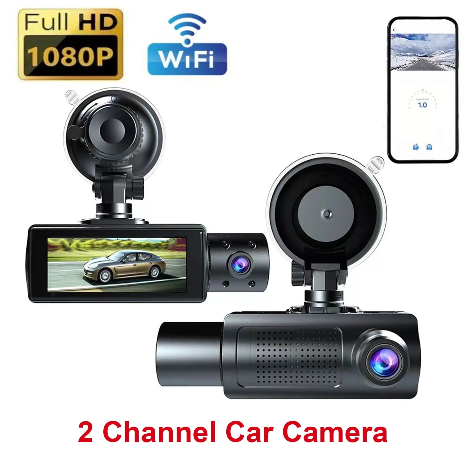 Dash Cam with WiFi 1080P HD Front & Interior Recorder – My Smart Life Main Slide 6