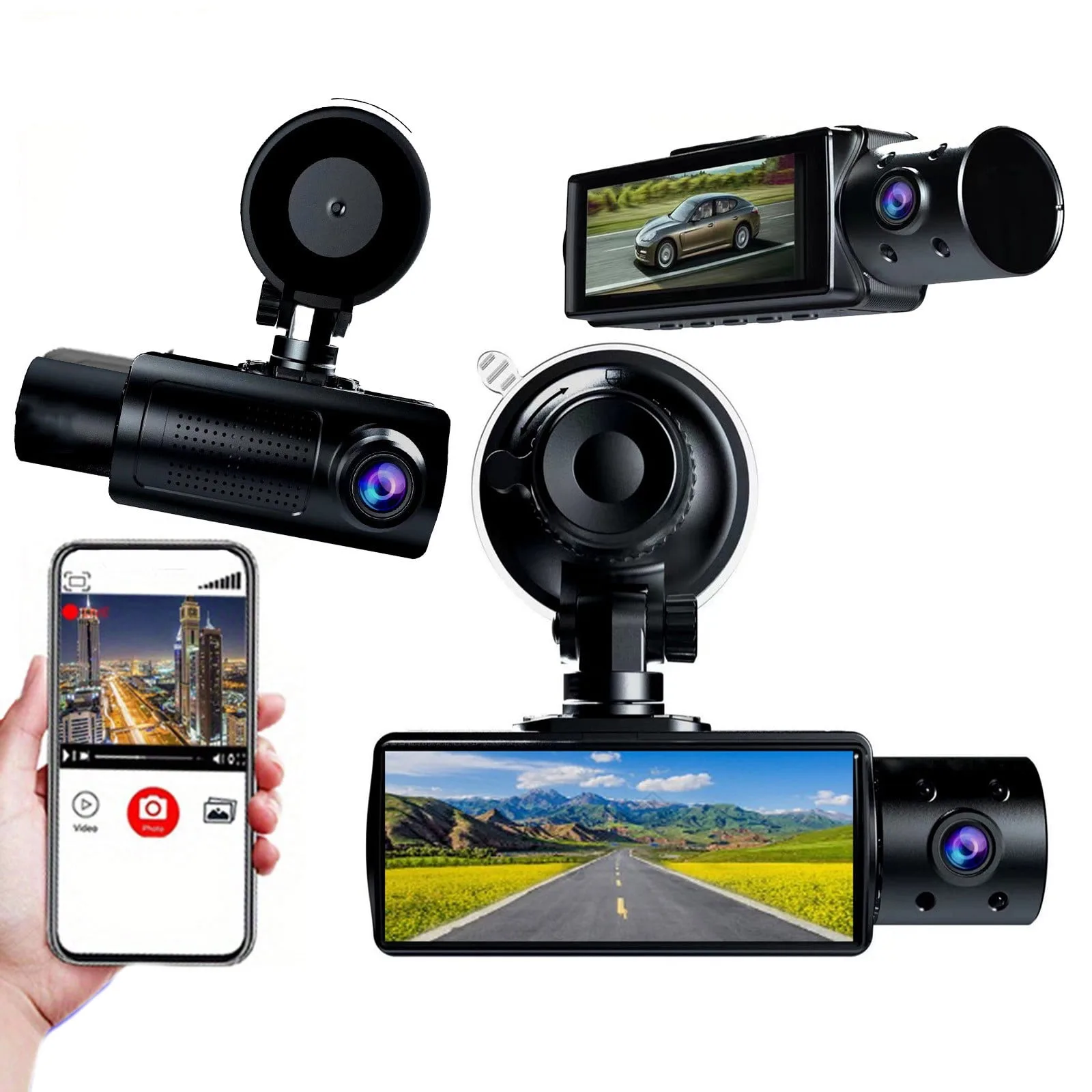 Dash Cam with WiFi 1080P HD Front & Interior Recorder – My Smart Life Main Slide 4