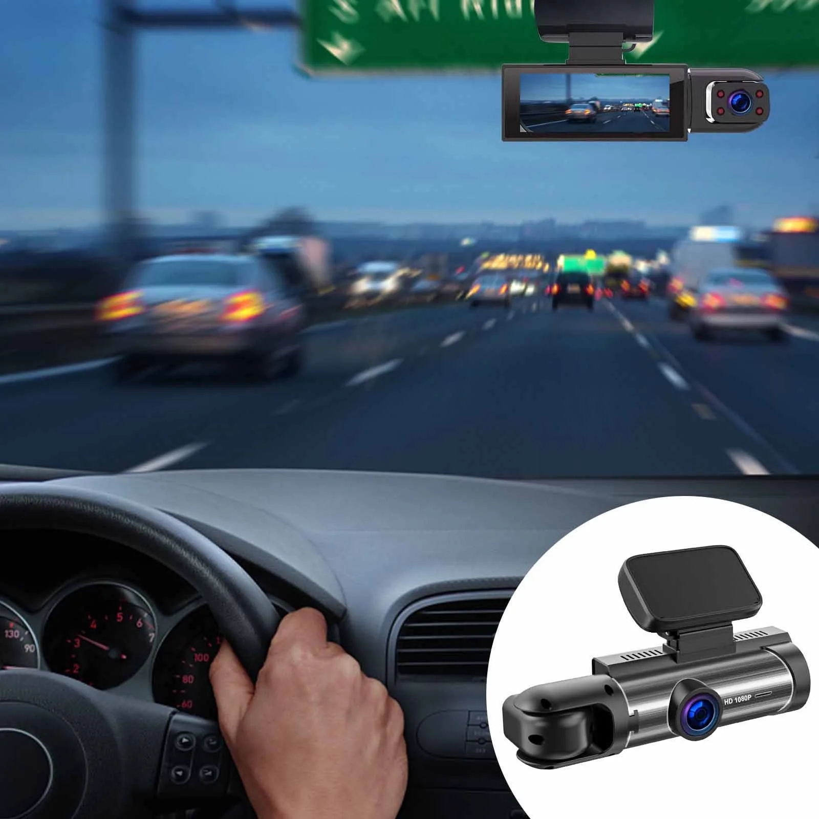 Dash Camera with IR Night Vision & 310° Wide-Angle View – My Smart Life Main Slide 2