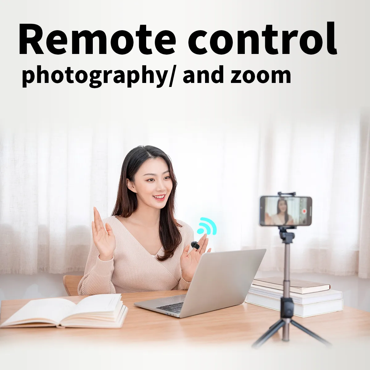 Bluetooth Scrolling Ring Remote & Wireless Page Turner
