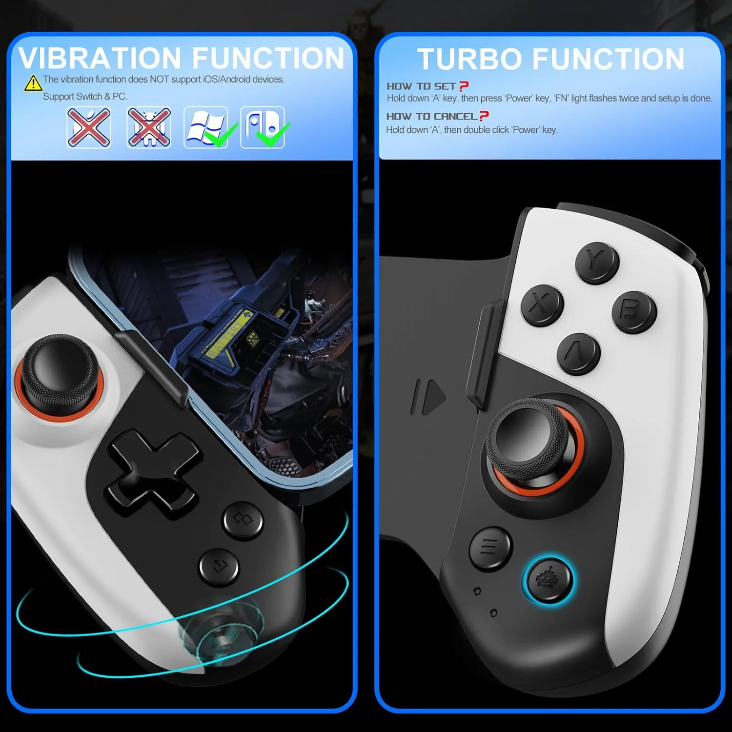 Wireless Mobile Game Controller with RGB Cooling Fan – Enhances gaming experience, supports iPhone/Android/Switch/PC – My Smart Life Thumbnail 4