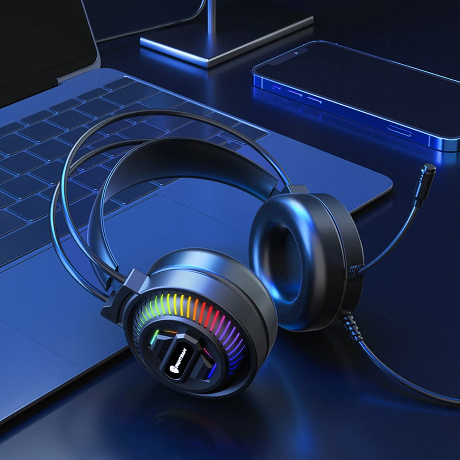 Gaming Headset with 7.1 Surround Sound – Comfortable Memory Foam Ear Cushions, Sturdy Frame – My Smart Life Thumbnail 6