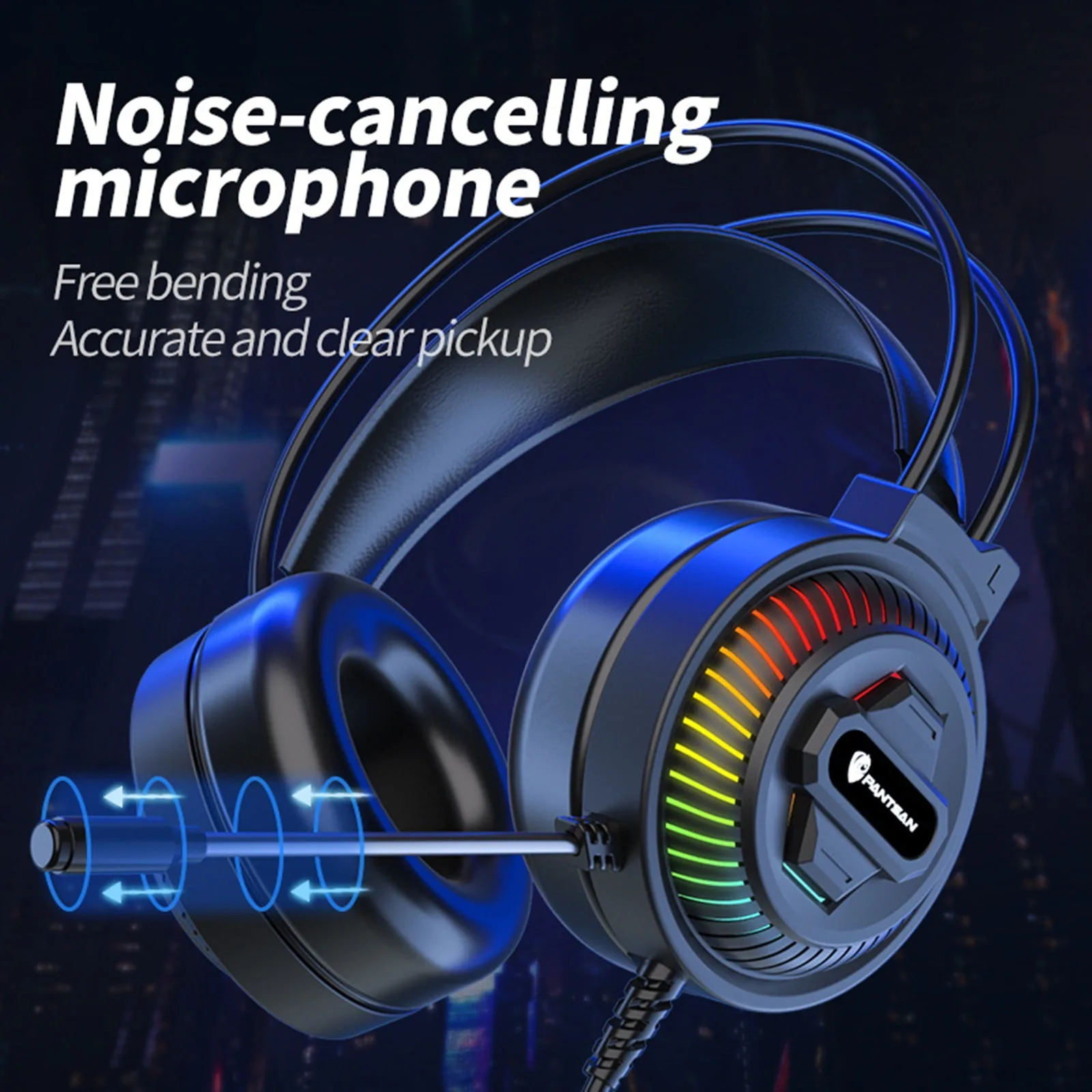 Gaming Headset with 7.1 Surround Sound – Comfortable Memory Foam Ear Cushions, Sturdy Frame – My Smart Life Thumbnail 9