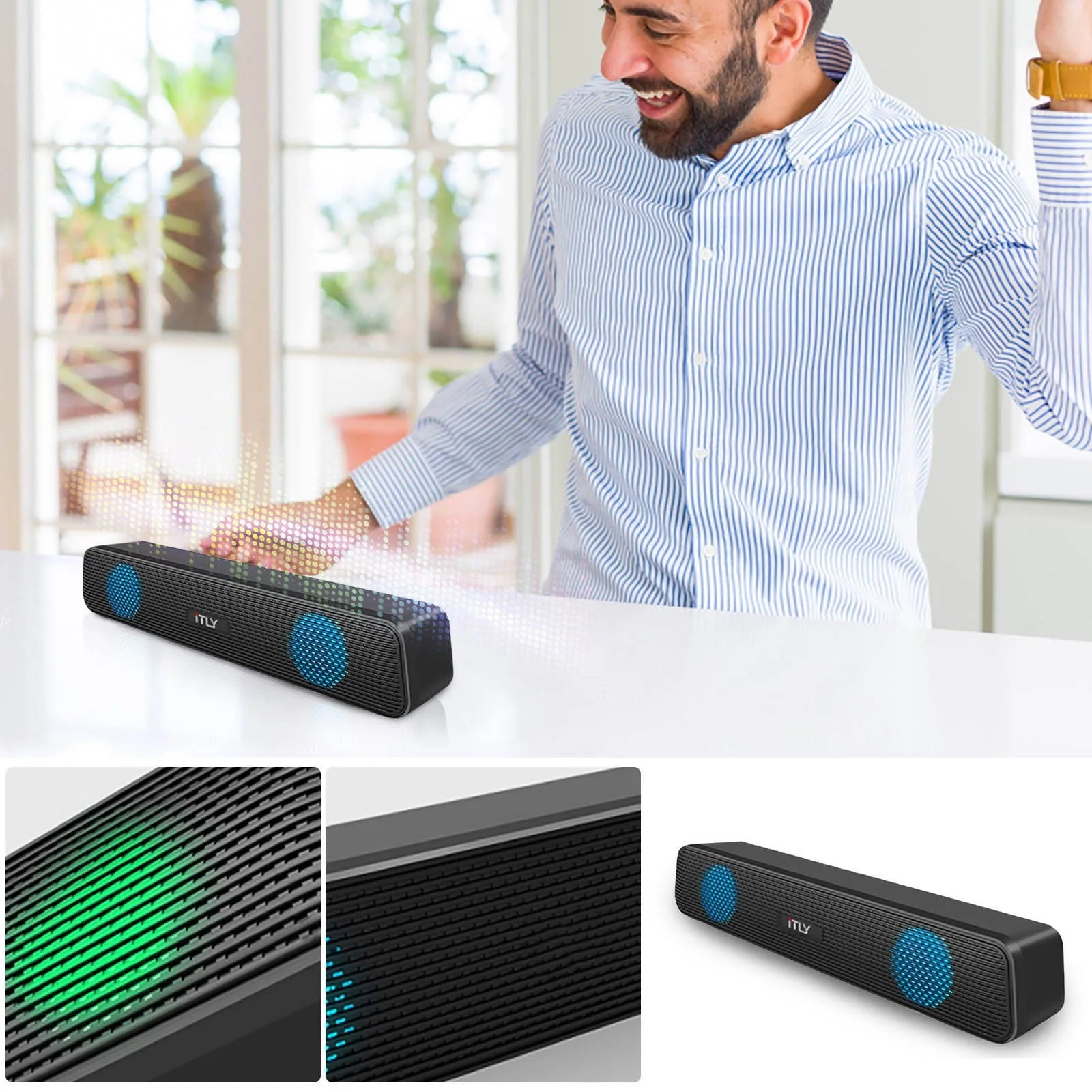 TV Speaker: Clear Dialogue, Wireless Subwoofer, Slim Design – My Smart Life Main Slide 6