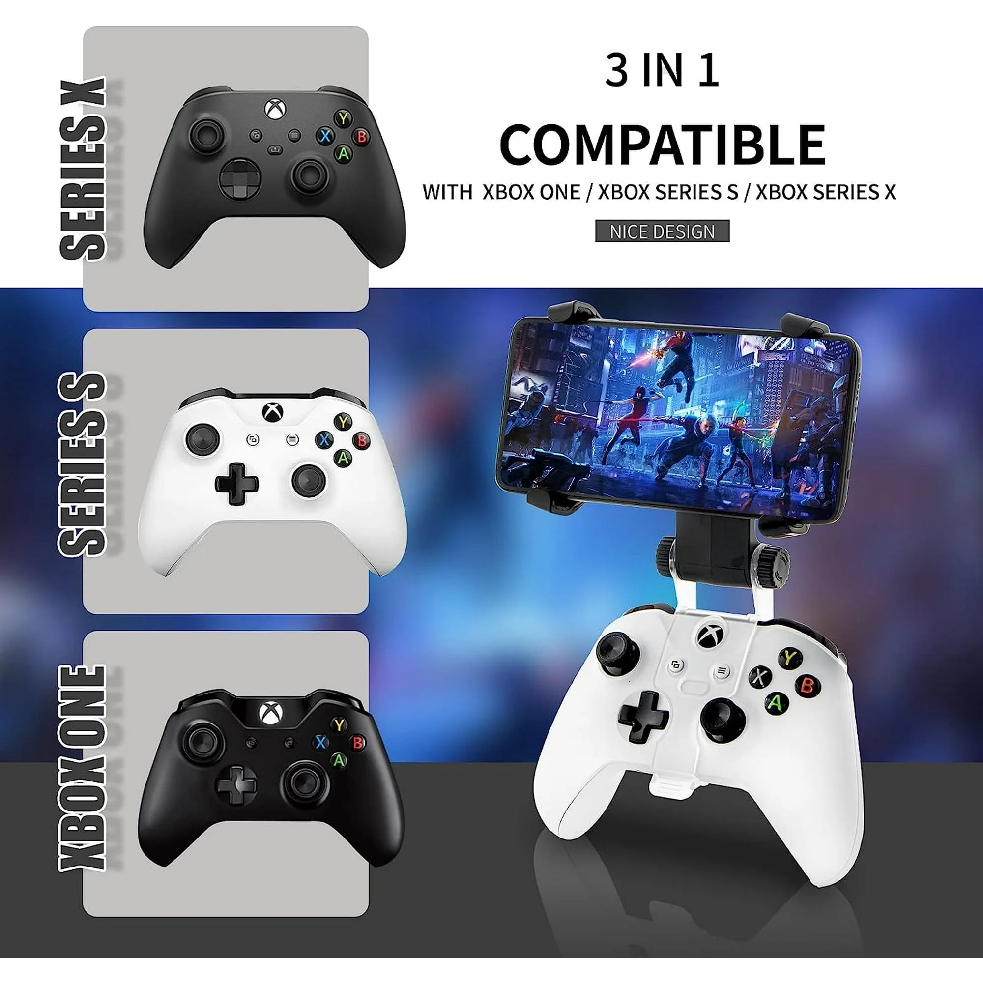 Xbox Controller Phone Clip – Adjustable Mobile Holder, 270° Rotatable, Stable & Durable – My Smart Life Main Slide 2
