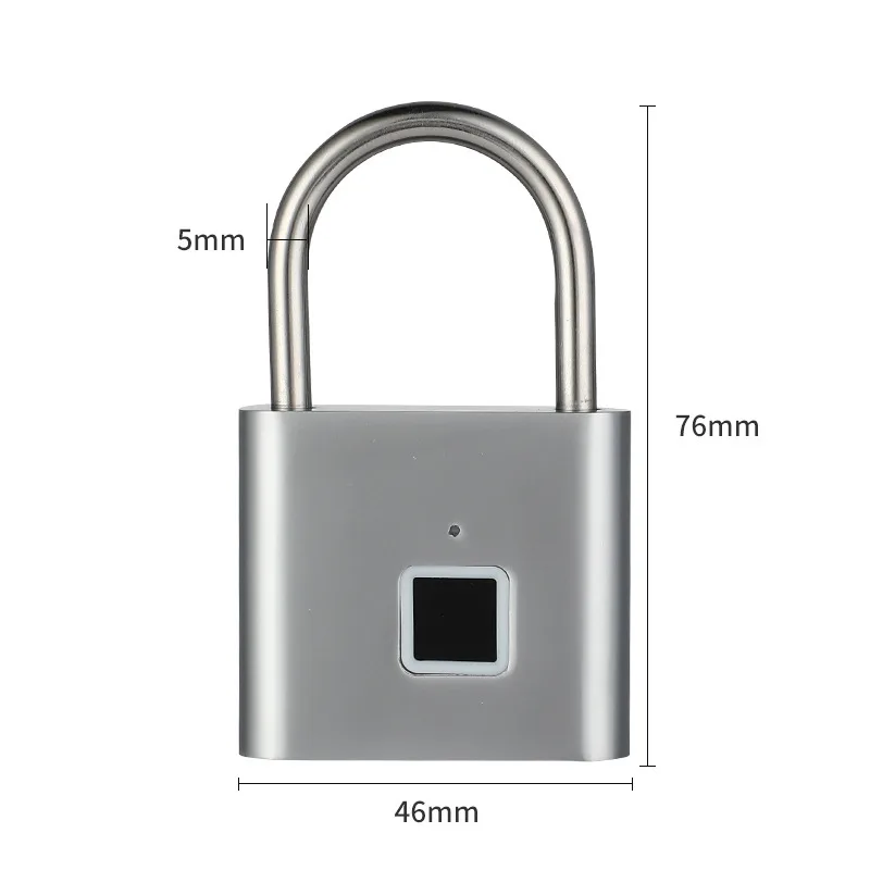 Waterproof Smart Fingerprint Padlock | Keyless Anti-Theft Door Cabinet Lock Main Slide 6